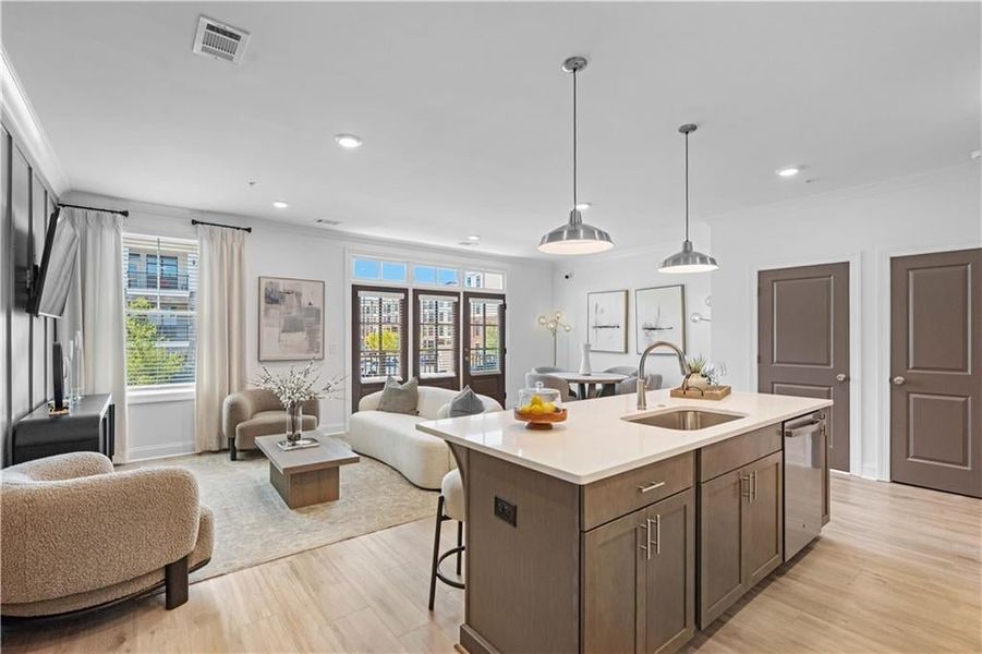 Bright & Spacious Open Concept Main Level Living *Images shown are from a decorated model of the same floor plan. Design selections and color packages will vary by home.* Bright & Spacious Open Concept Main Level Living *Images shown are from a decorated model of the same floor plan. Design selections and color packages will vary by home.*