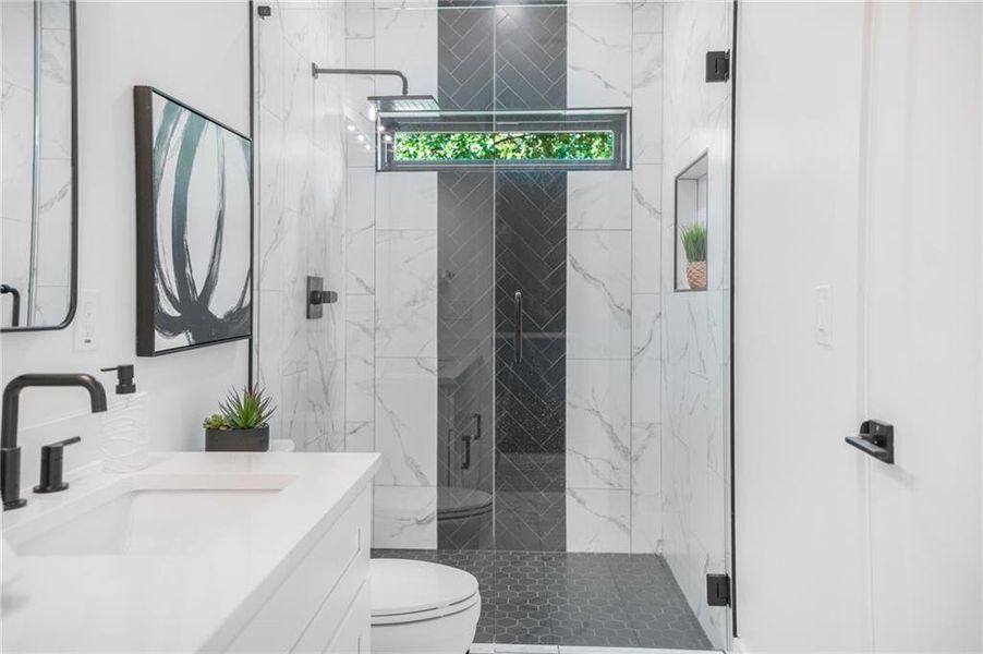 Furnished interior view inside a new home in , Atlanta (Image 9).