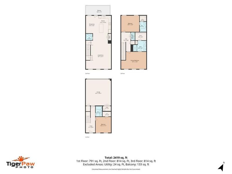 2D floor plan layout of this home in , Mableton, GA (Image 4).