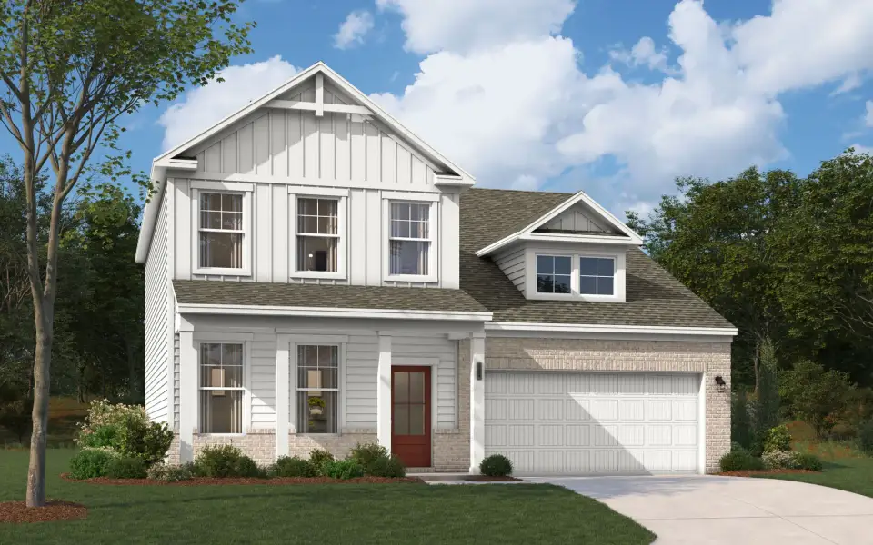 Representative exterior photo of a completed home built from the The Fenton by Stanley Martin Homes in Bell Meadows, Winnabow, NC (Image 25).
