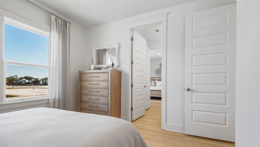 Furnished interior view inside a new home in Parkside, Santa Rosa Beach (Image 28). Furnished interior view inside a new home in Parkside, Santa Rosa Beach (Image 28).