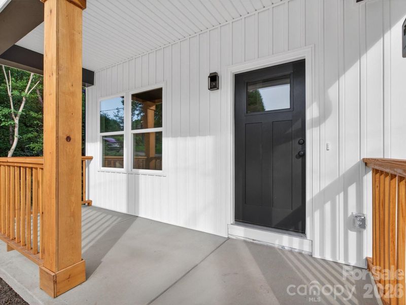 Exterior details and patio area of a home in , Hickory (Image 4).