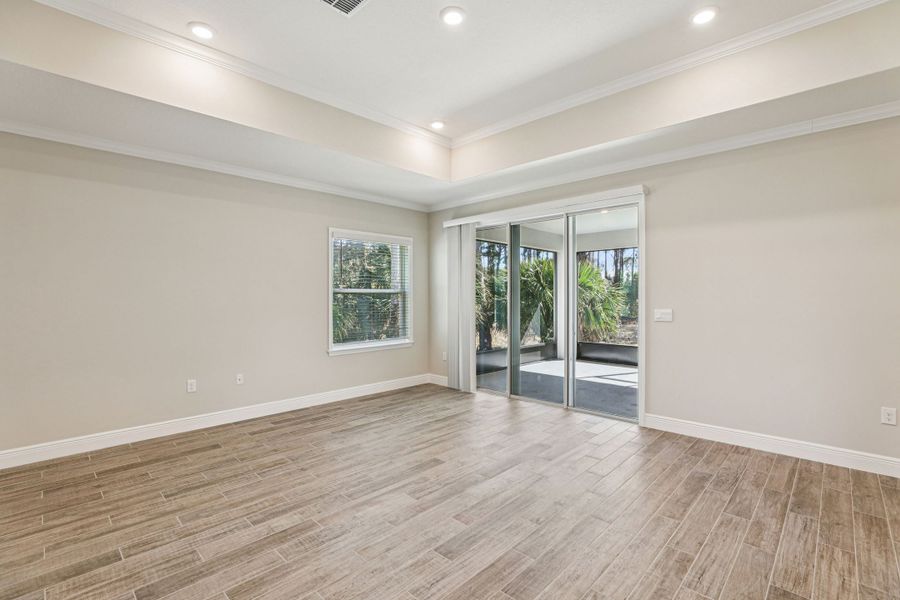 Spacious, unfurnished interior of a new home in Eagle Crest, Malabar (Image 19). Spacious, unfurnished interior of a new home in Eagle Crest, Malabar (Image 19).
