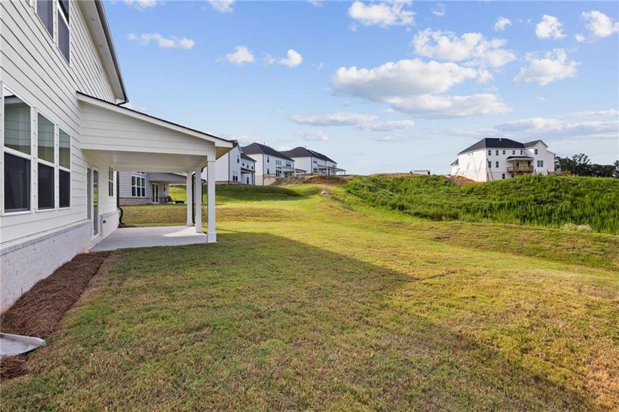 Exterior details and patio area of a home in The Estates at Gainesville Township, Gainesville (Image 21).