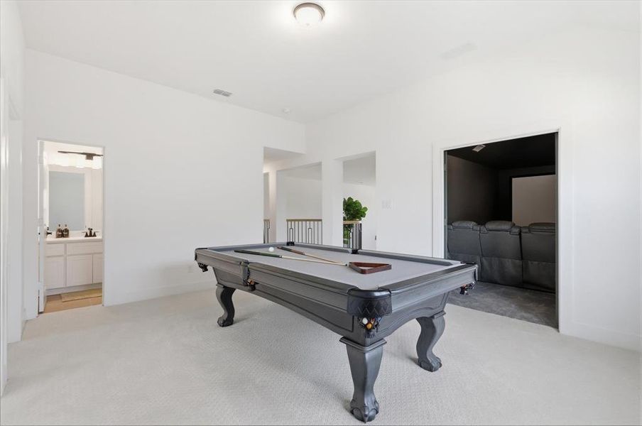 Furnished interior view inside a new home in Valencia on The Lake, Little Elm (Image 29).
