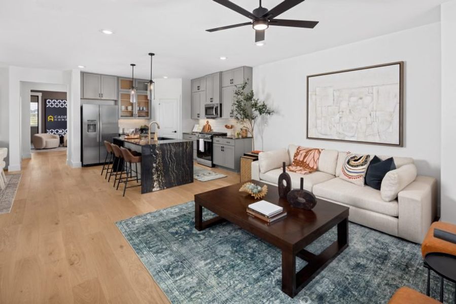 Furnished interior view inside a new home in Chelsea Commons, Allen (Image 4).