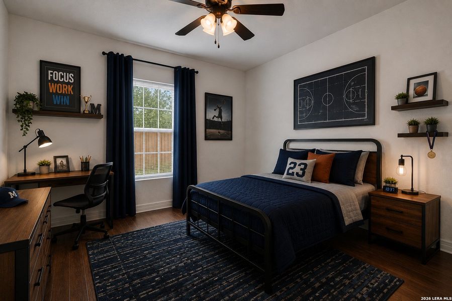 Furnished interior view inside a new home in , San Antonio (Image 9).