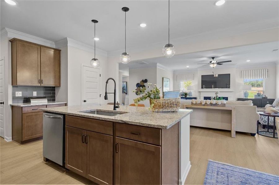 Furnished interior view inside a new home in Allen Manor, Hoschton (Image 12).