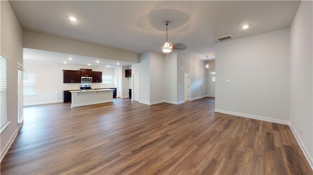 Spacious, unfurnished interior of a new home in Holliday Pass, Griffin (Image 25). Spacious, unfurnished interior of a new home in Holliday Pass, Griffin (Image 25).