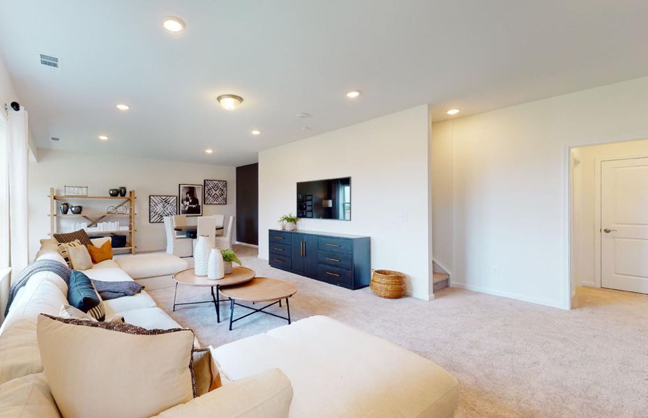 Furnished interior view inside a new home in Hamlet at Carothers Crossing, La Vergne (Image 12).