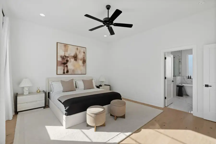 Furnished interior view inside a new home in , Houston (Image 11).