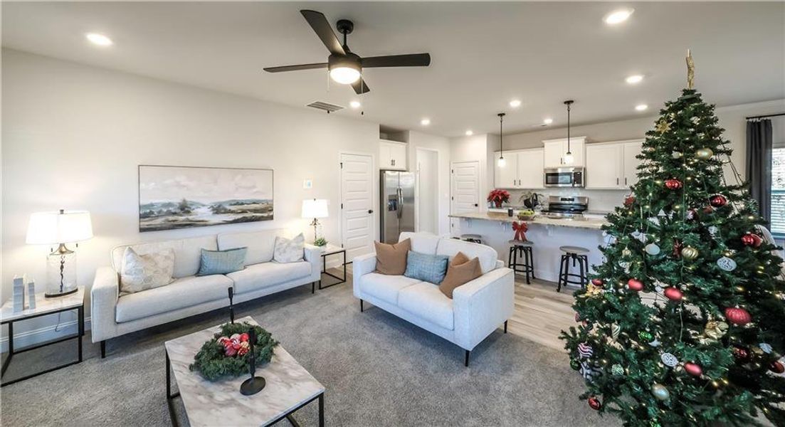 Furnished interior view inside a new home in Canterbury Villas, Carrollton (Image 12).