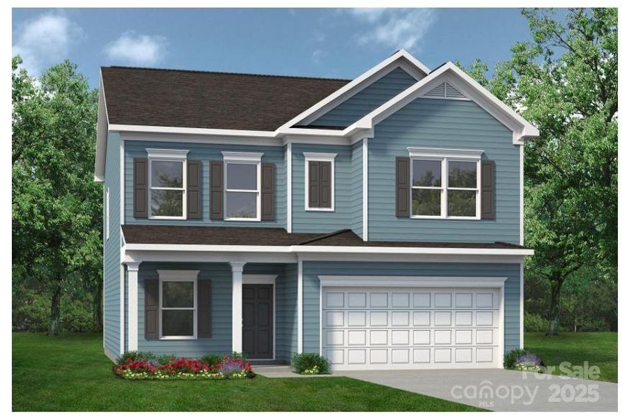 Front exterior of a new home in Catawba Trace, Catawba, NC, highlighting curb appeal (Image 2).