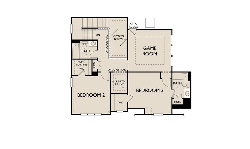 2D floor plan layout for the Avery by Ashton Woods in Aster Park, McKinney, TX (Image 21).