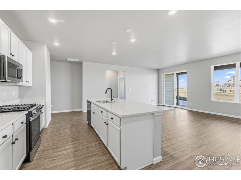 Furnished interior view inside a new home in Cordovan, Longmont (Image 7).