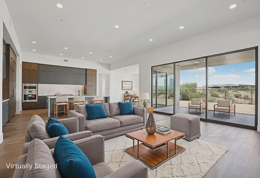 Great Room Virtually Staged - 1 of 17