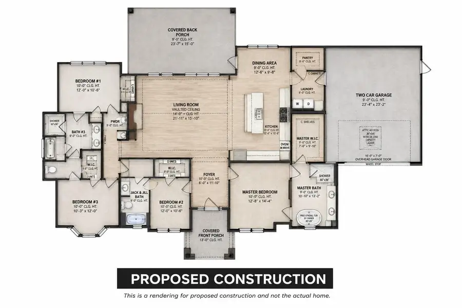 This floor plan is shown as an example of one of the custom home options available. This is not the actual floor plan for this property and is for reference only. This floor plan is shown as an example of one of the custom home options available. This is not the actual floor plan for this property and is for reference only.