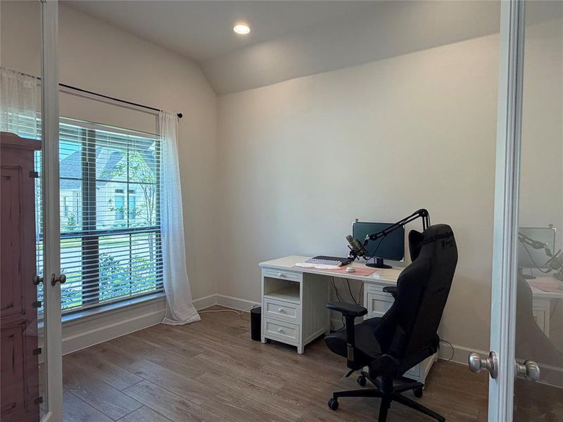 Upon Entrance Attention is Immediately Drawn to Dedicated Home Office with Double French Doors Upon Entrance Attention is Immediately Drawn to Dedicated Home Office with Double French Doors