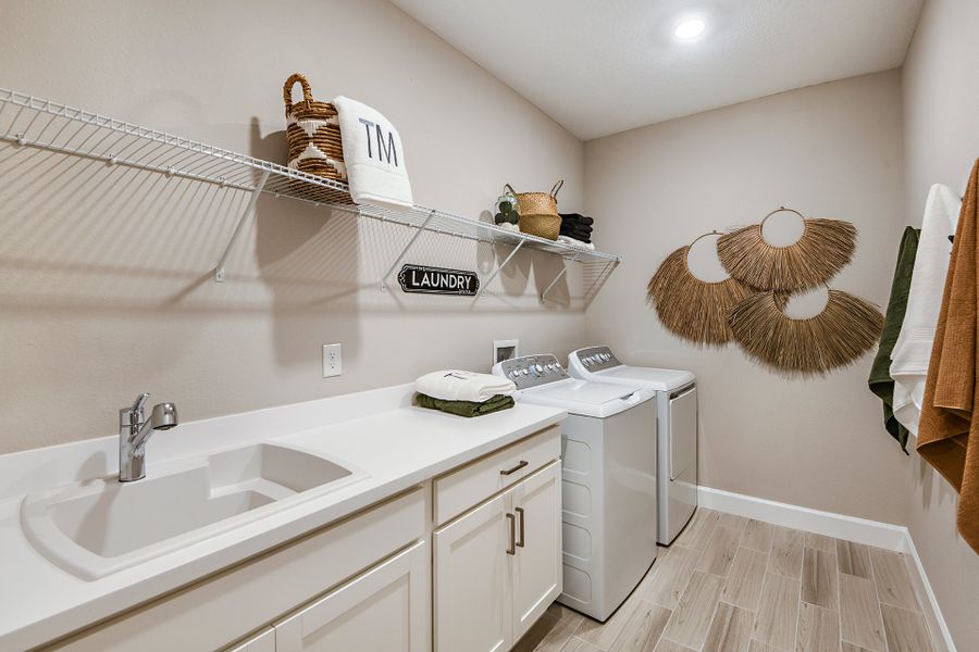 Furnished interior view inside a new home in Colbert Landings, Palm Coast (Image 24).