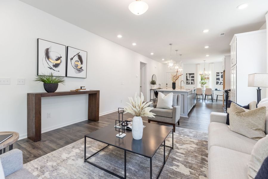 Representative furnished interior of a home built from the Abington by True Homes in Edgewater - The Cottages, Lancaster (Image 10). Representative furnished interior of a home built from the Abington by True Homes in Edgewater - The Cottages, Lancaster (Image 10).
