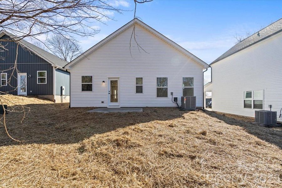 Exterior details and patio area of a home in , Hickory (Image 15).