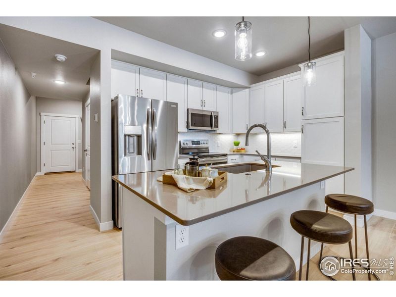 Furnished interior view inside a new home in Northfield at Old Town - Vista Collection, Fort Collins (Image 17).