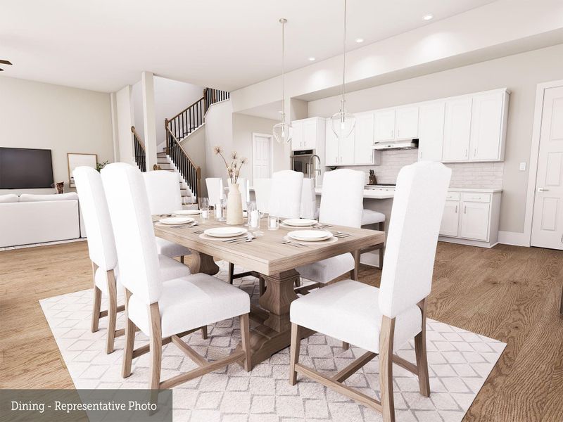 Furnished interior view inside a new home in The Woodlands Hills - Premier Collection, Willis (Image 10).