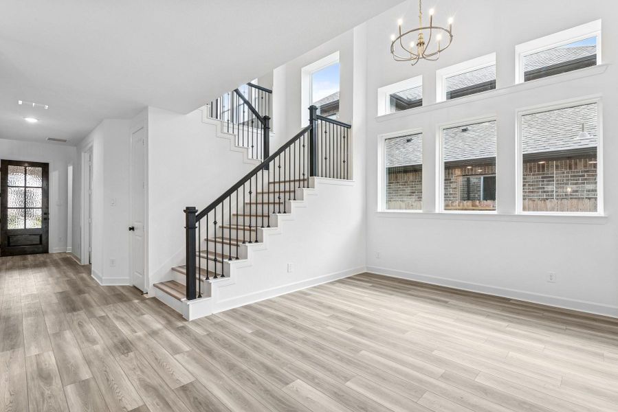 Spacious, unfurnished interior of a new home in Riceland 50’ Front Load Homesites, Mont Belvieu (Image 14). Spacious, unfurnished interior of a new home in Riceland 50’ Front Load Homesites, Mont Belvieu (Image 14).