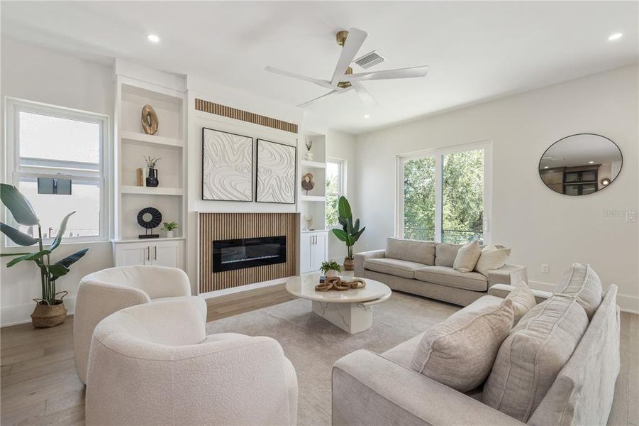 Furnished interior view inside a new home in , Tampa (Image 9).