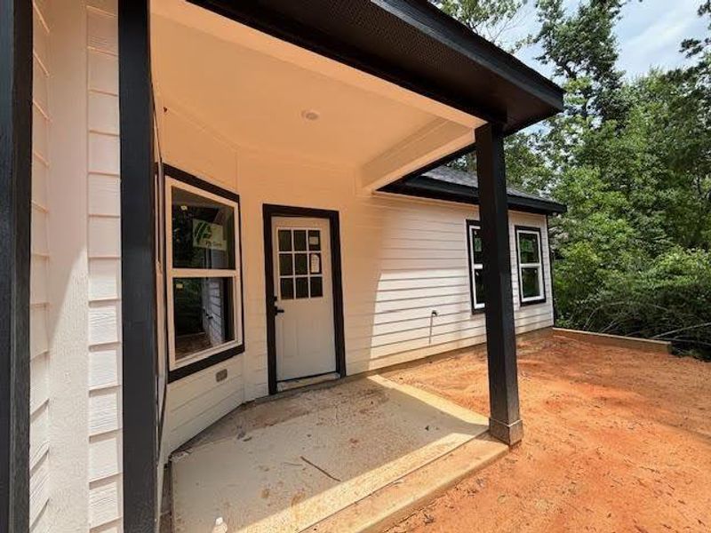 Exterior details and patio area of a home in , Willis (Image 15).