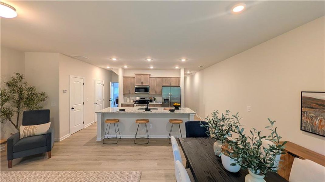 Furnished interior view inside a new home in Owen Preserve, Canton (Image 32).