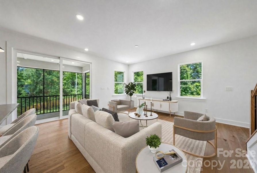 Furnished interior view inside a new home in , Charlotte (Image 10).