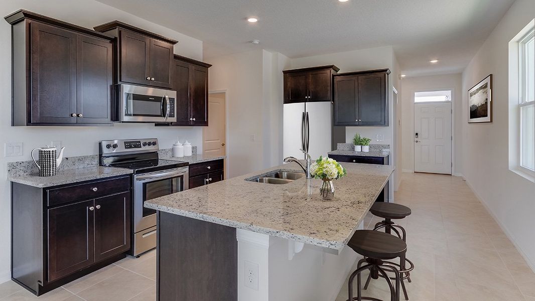 Representative furnished interior of a home built from the BOWEN by D.R. Horton in Twisted Oaks, Wildwood (Image 5).