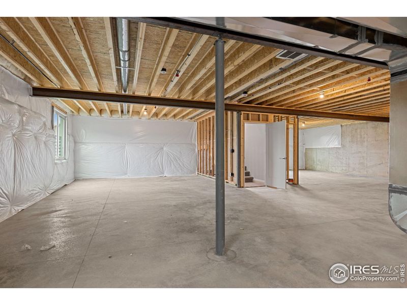 Plenty of room for expansion and/or storage in the full unfinished basement. Basement walls are fully insulated and there's rough-in plumbing for an additional bath