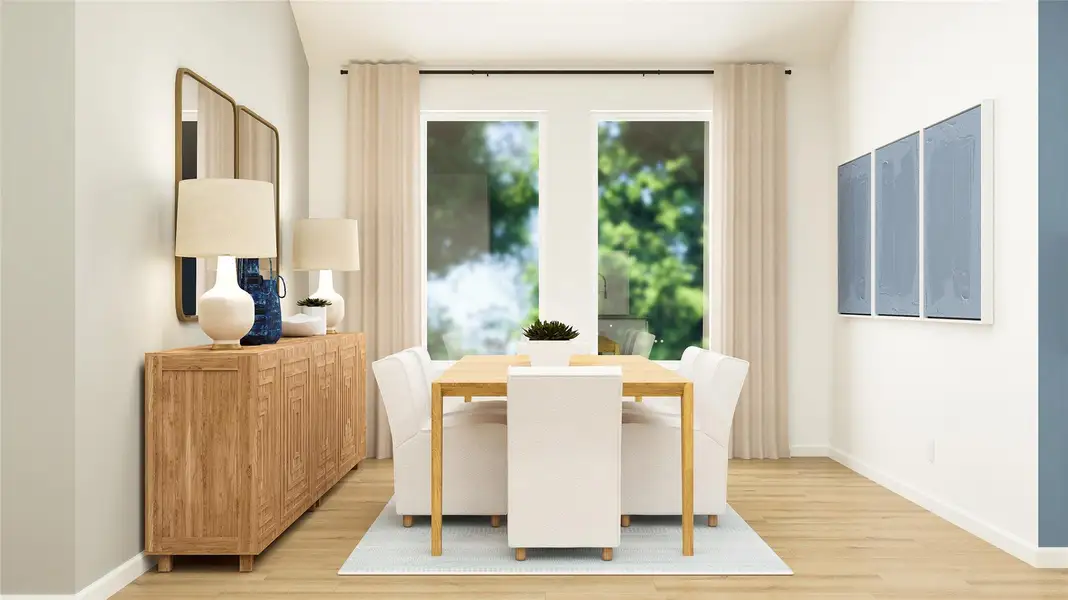 Furnished interior view inside a new home in Anniston, Katy (Image 7). Furnished interior view inside a new home in Anniston, Katy (Image 7).