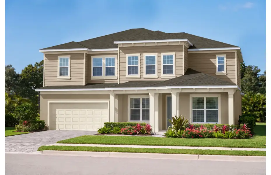Representative exterior photo of a completed home built from the Newlyn by Pulte Homes in Stonehill, Howey-in-the-Hills, FL (Image 20).