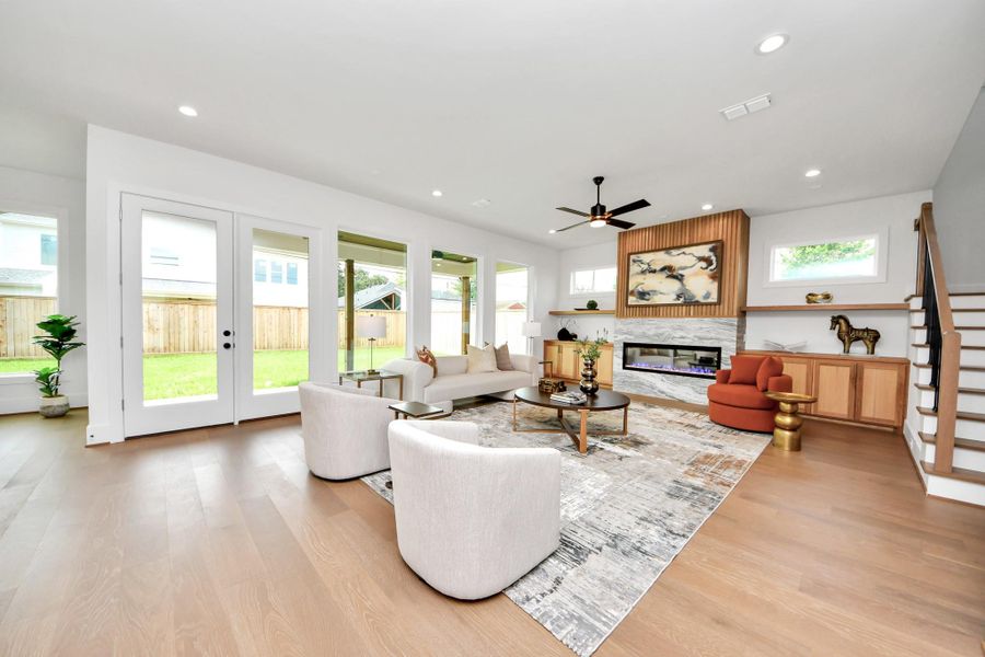 Furnished interior view inside a new home in , Houston (Image 35).