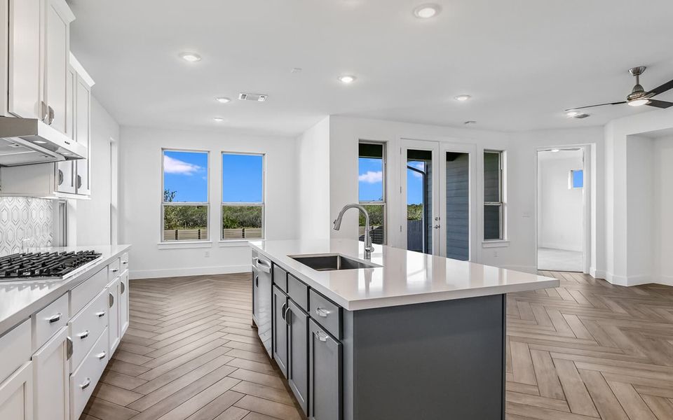 Representative furnished interior of a home built from the Howard by Brookfield Residential in Traditional Homes at Easton Park, Austin (Image 11).