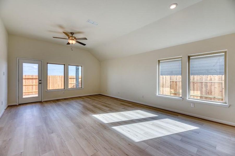 Spacious, unfurnished interior of a new home in Aldeana - Tejas Collection, Bonney (Image 16). Spacious, unfurnished interior of a new home in Aldeana - Tejas Collection, Bonney (Image 16).
