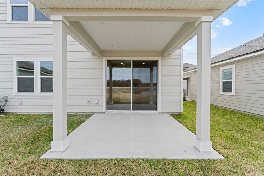 Lot 141 Covered Patio at The Preserve at Camden Woods