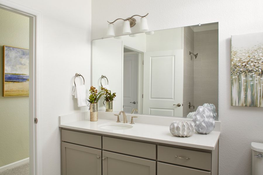 Representative furnished interior of a home built from the Vyktorea II-G by Lokal Homes in Gateway Commons, Denver (Image 9).