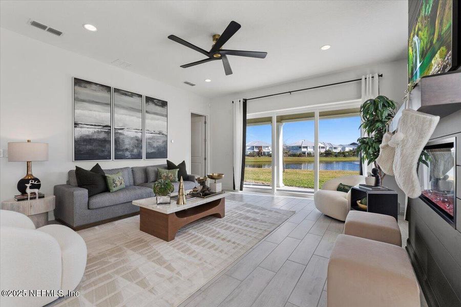 Furnished interior view inside a new home in , St. Johns (Image 20).