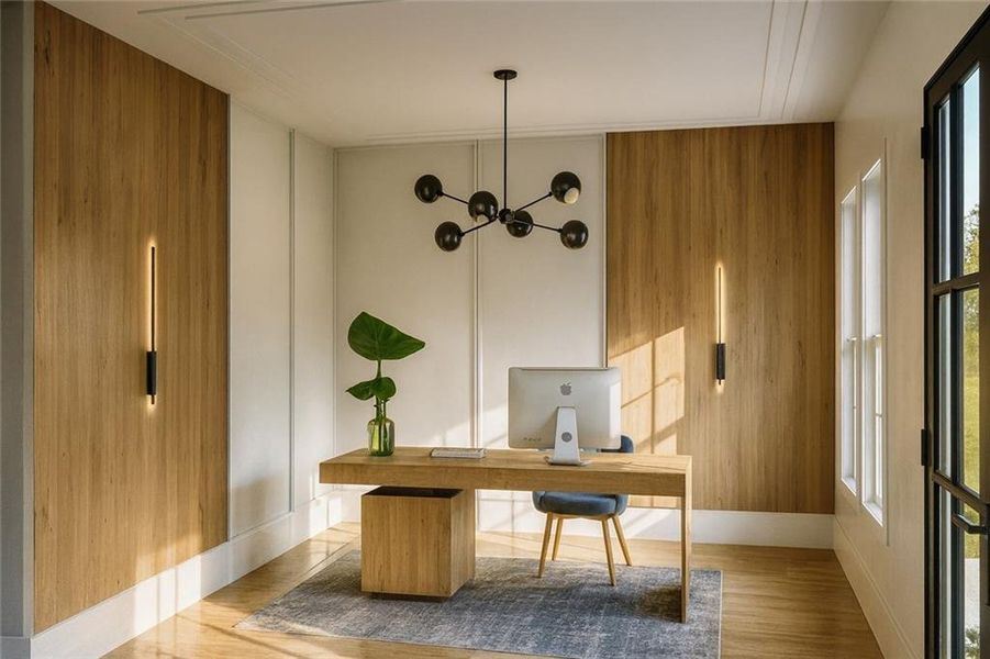 Furnished interior view inside a new home in Echo at Crabapple, Milton (Image 10).