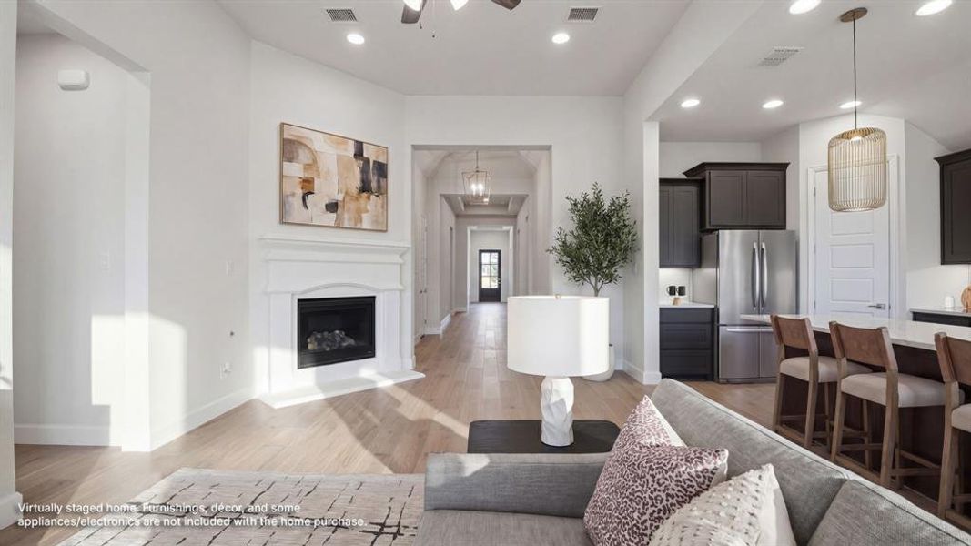 Furnished interior view inside a new home in Lakewood Village, Lakewood Village (Image 6). Furnished interior view inside a new home in Lakewood Village, Lakewood Village (Image 6).