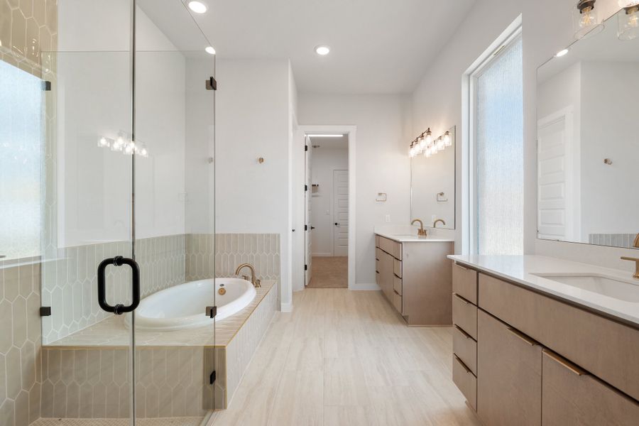 Furnished interior view inside a new home in Lariat, Liberty Hill (Image 14).