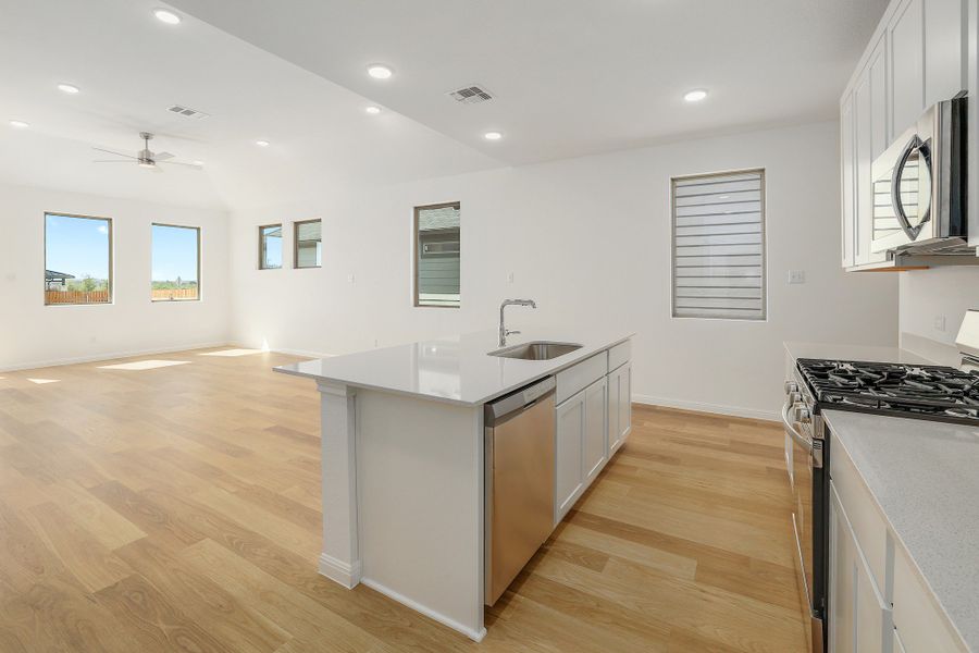 Furnished interior view inside a new home in Trinity Ranch, Elgin (Image 9).