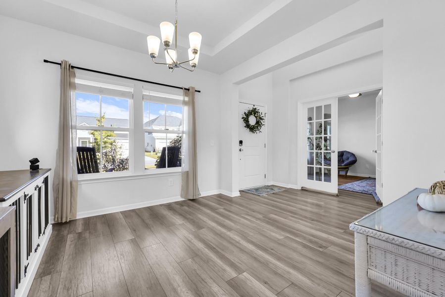 Furnished interior view inside a new home in , Summerville (Image 8). Furnished interior view inside a new home in , Summerville (Image 8).