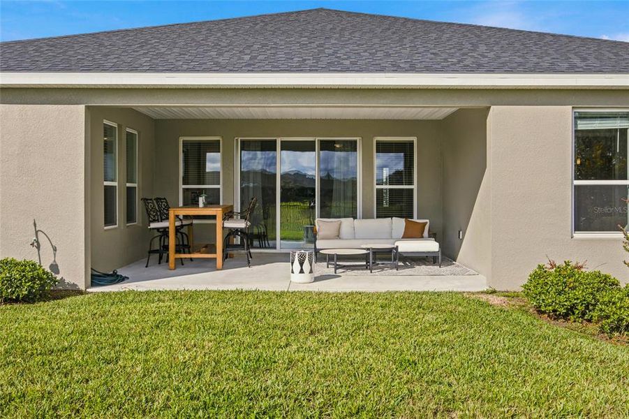 Exterior details and patio area of a home in Ocala Preserve, Ocala (Image 4).