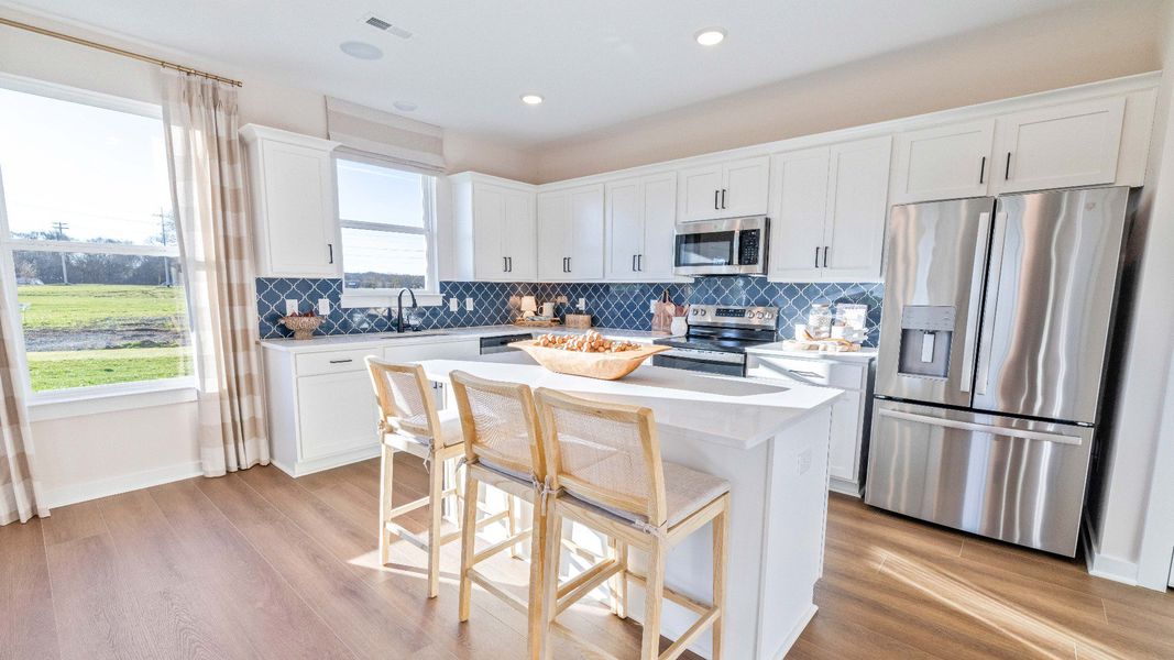 Representative furnished interior of a home built from the Bedford by DRB Homes in Cottages of Bearwood, Mount Pleasant (Image 8).