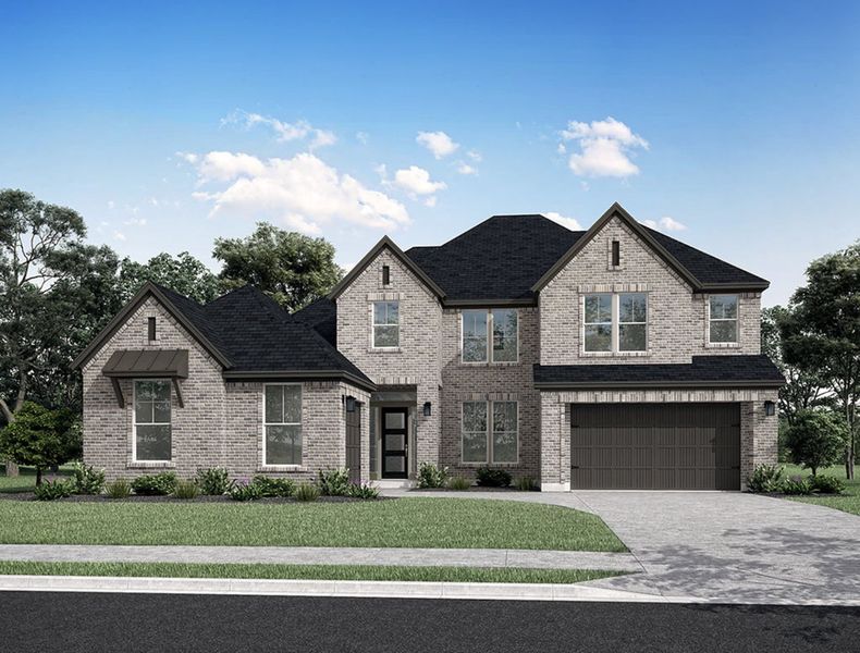 Representative exterior photo of a completed home built from the Snyder by Tri Pointe Homes in Harvest Green, Richmond, TX (Image 22).